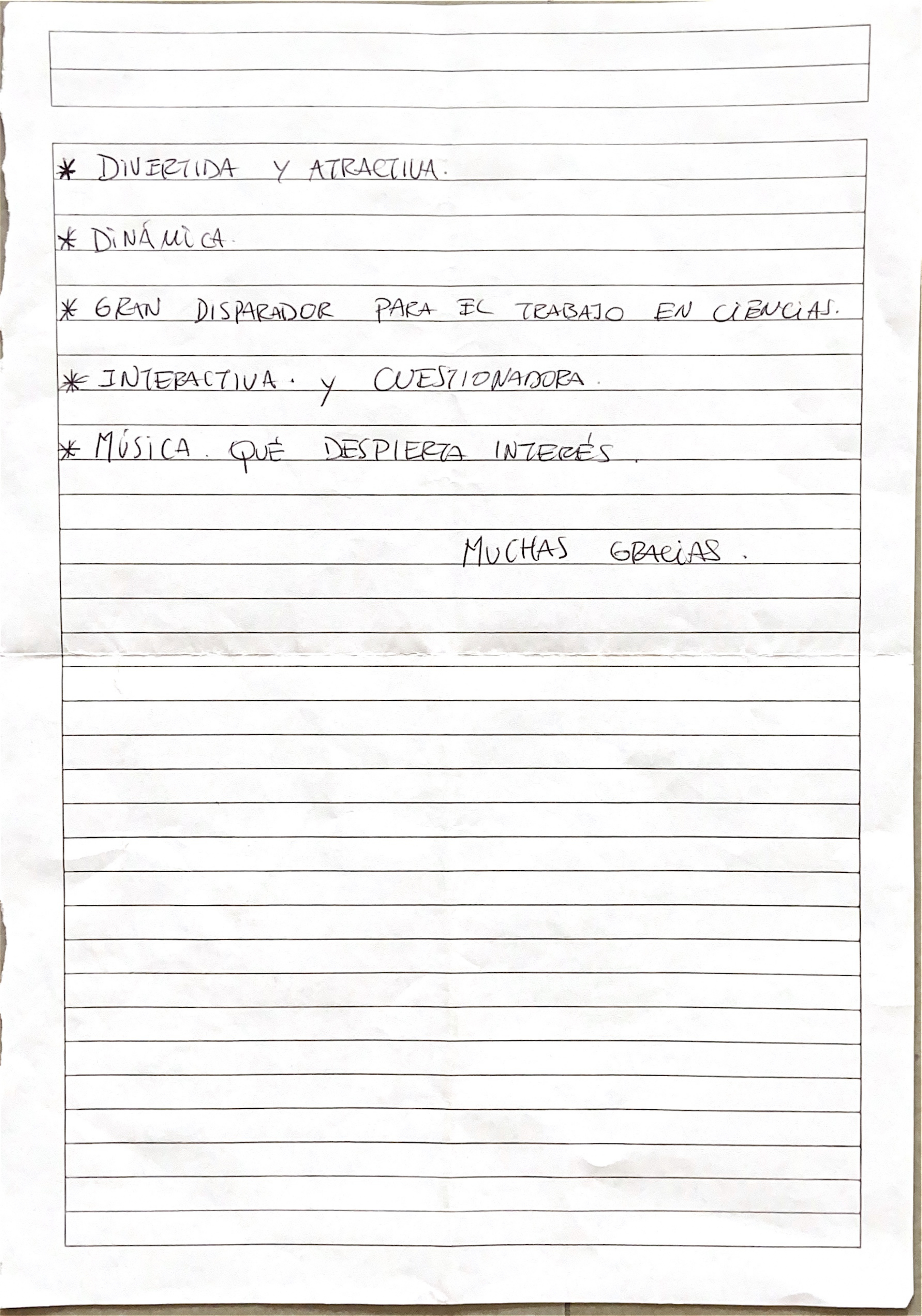 Carta de espectador 12