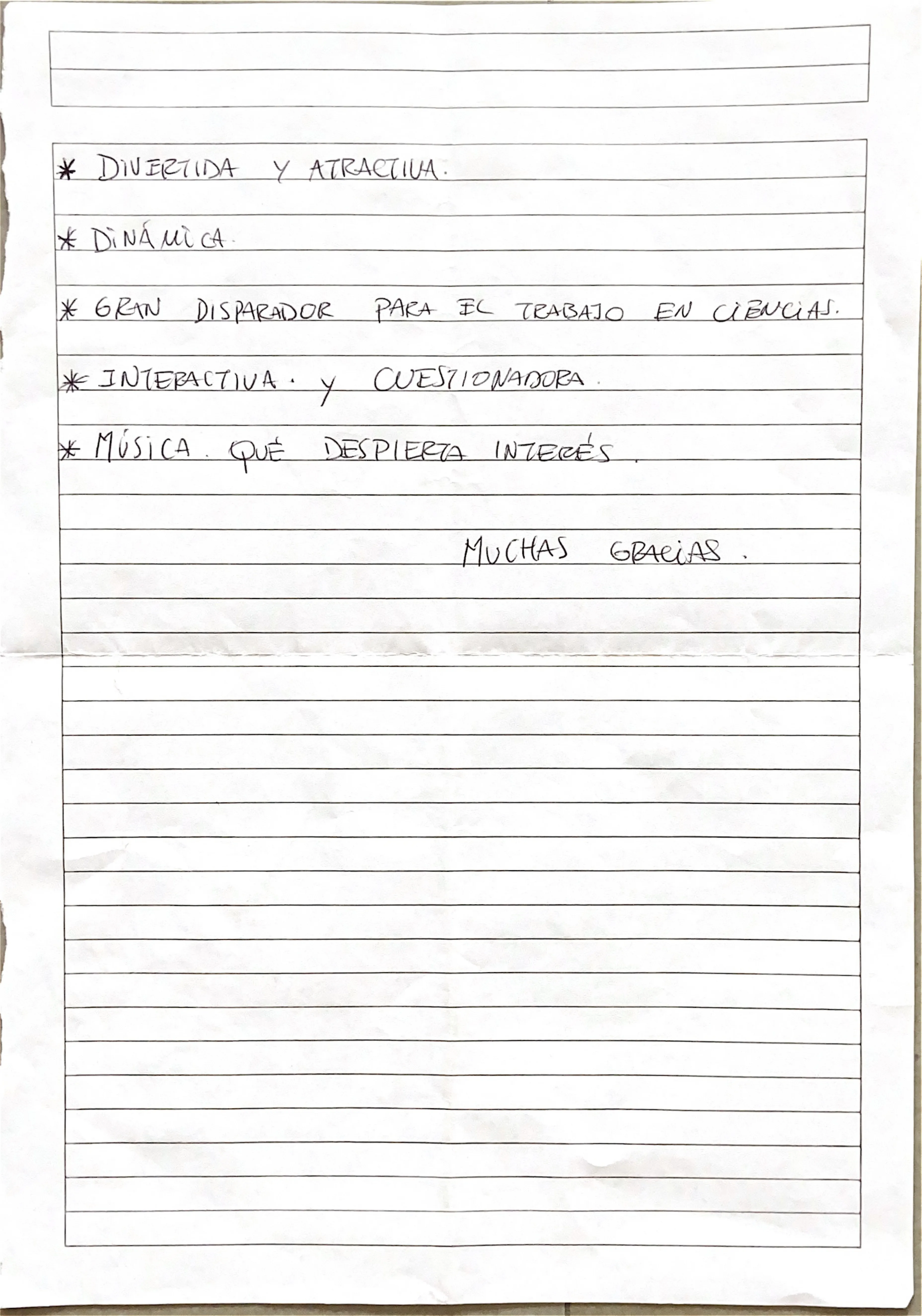 Carta de espectador 12