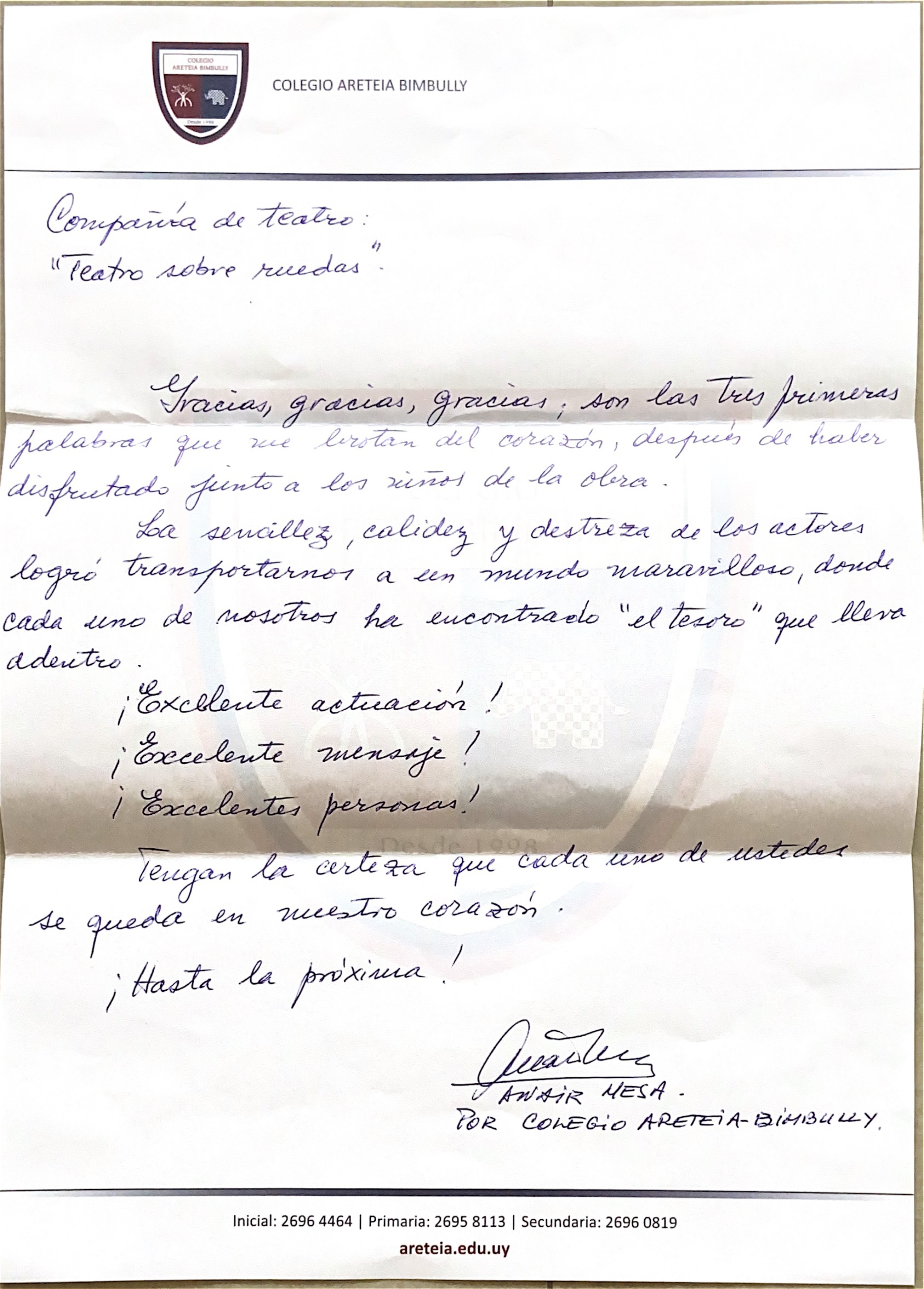 Carta de espectador 14