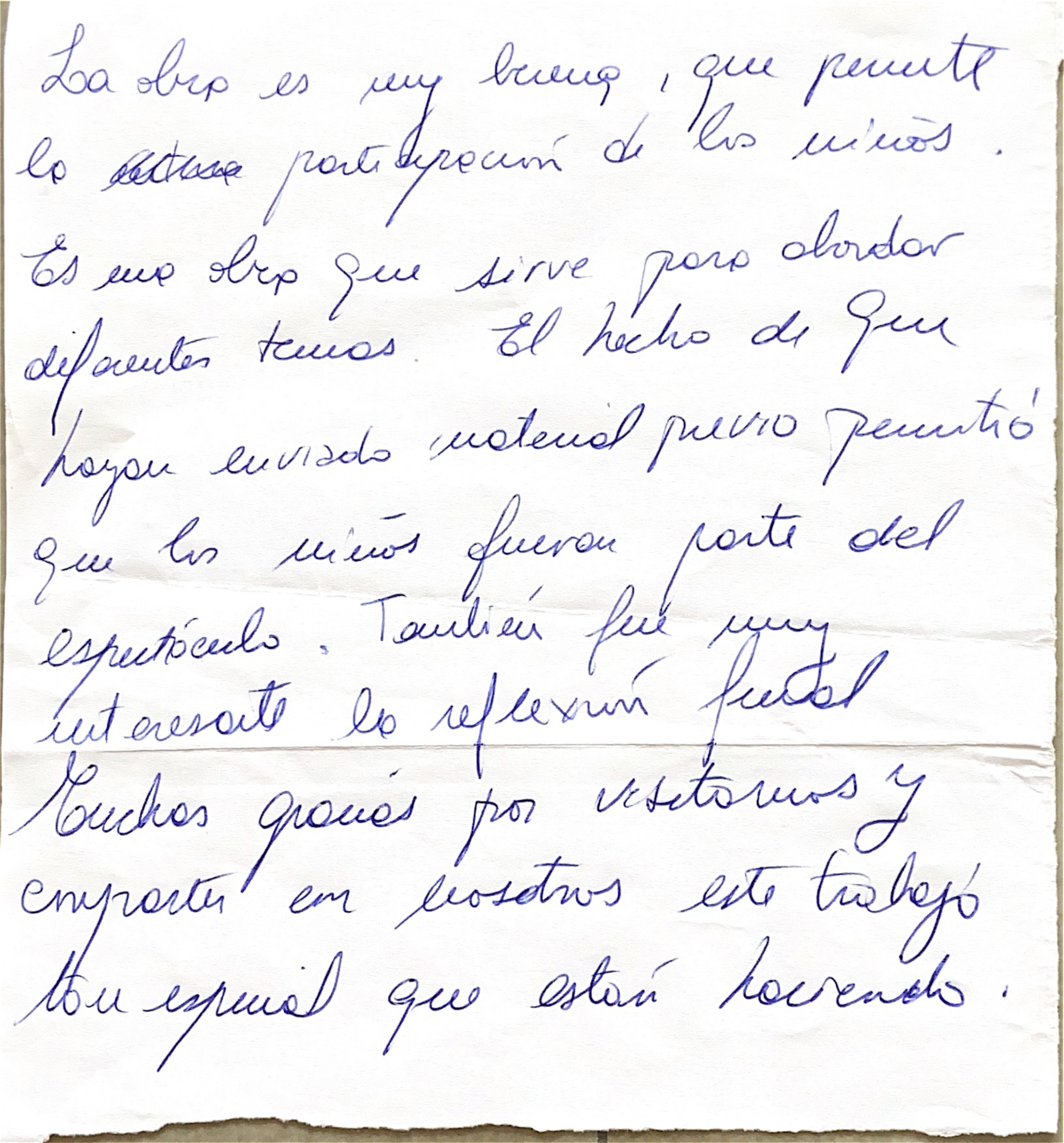 Carta de espectador 7