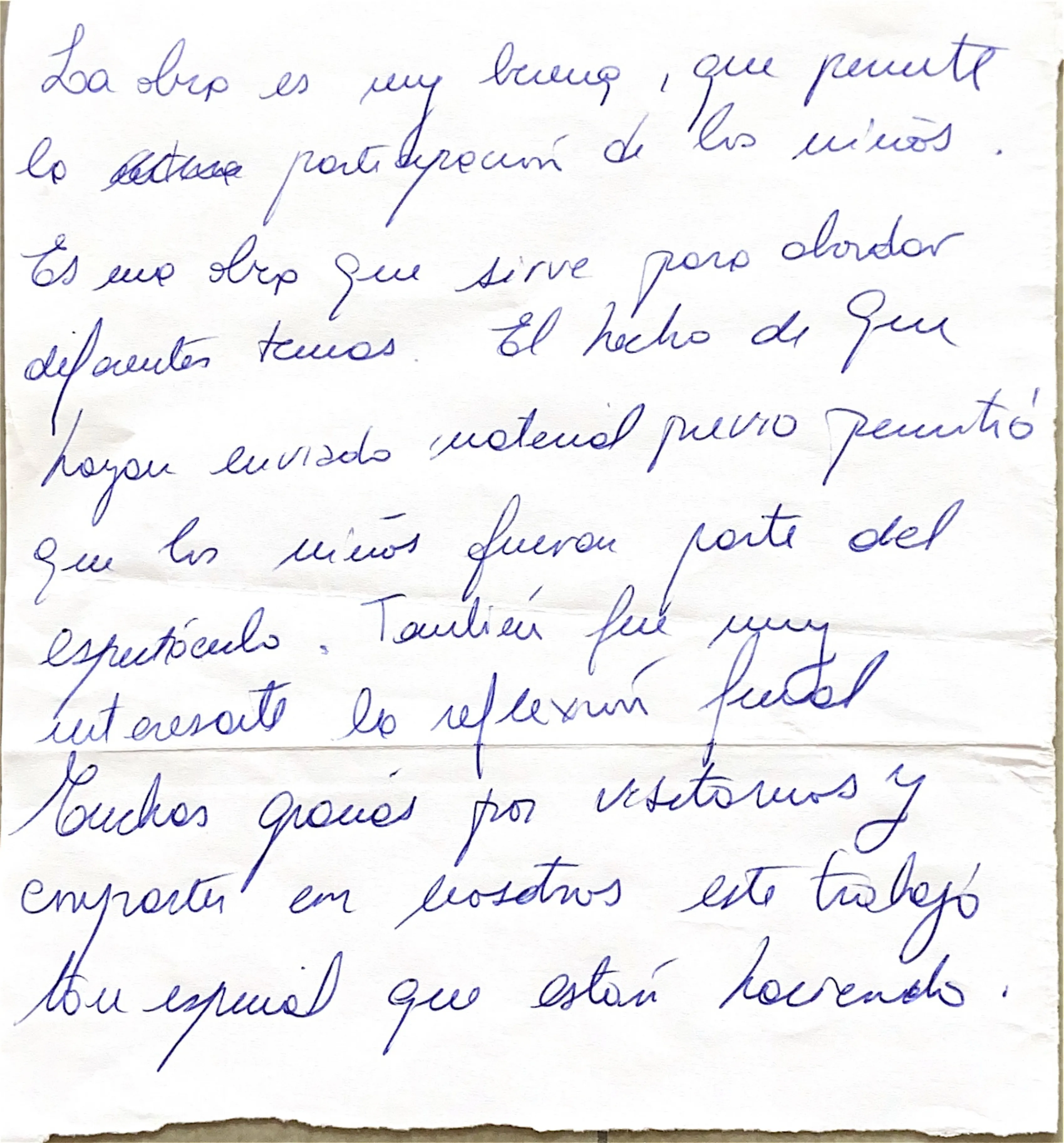 Carta de espectador 7